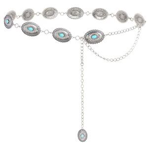 Western Belts For Woman Cowgirl Boho Concho Chain Waist Belt For Country😉